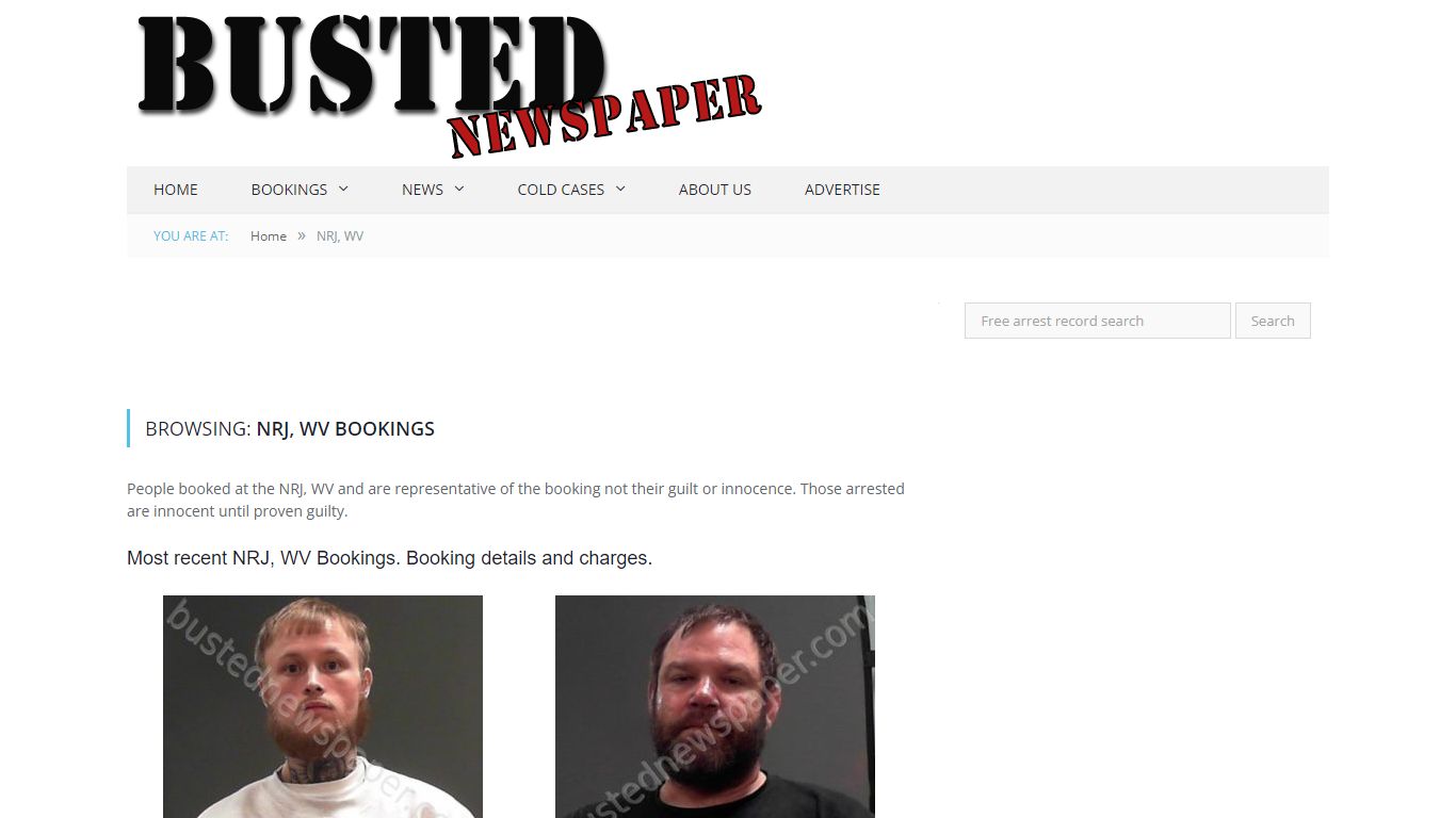 NRJ, WV Mugshots - BUSTEDNEWSPAPER.COM